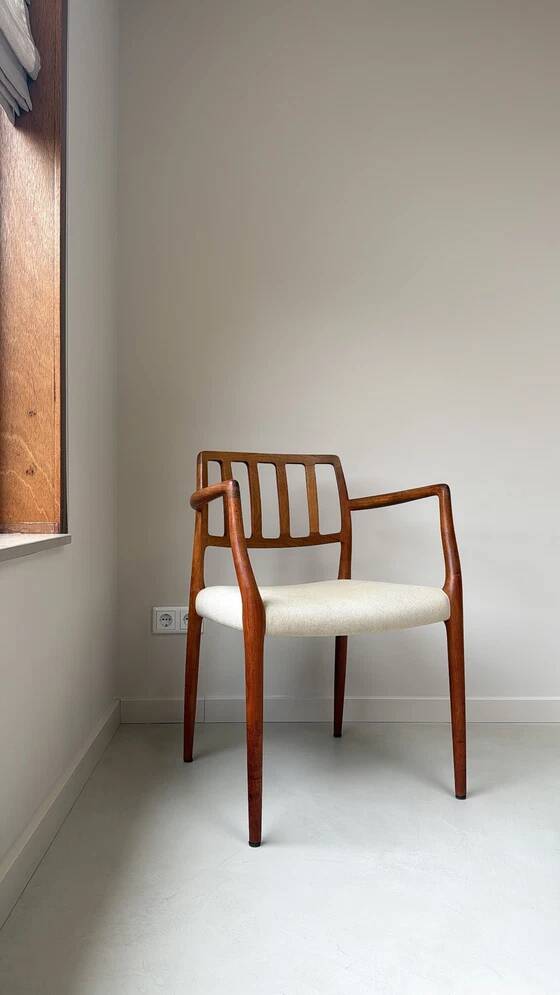 Niels Otto Møller teak wooden armchair model 66
