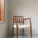 Niels Otto Møller teak wooden armchair model 66