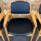 4 Danish design dining chairs from the 60s and 70s, oak, Denmark.