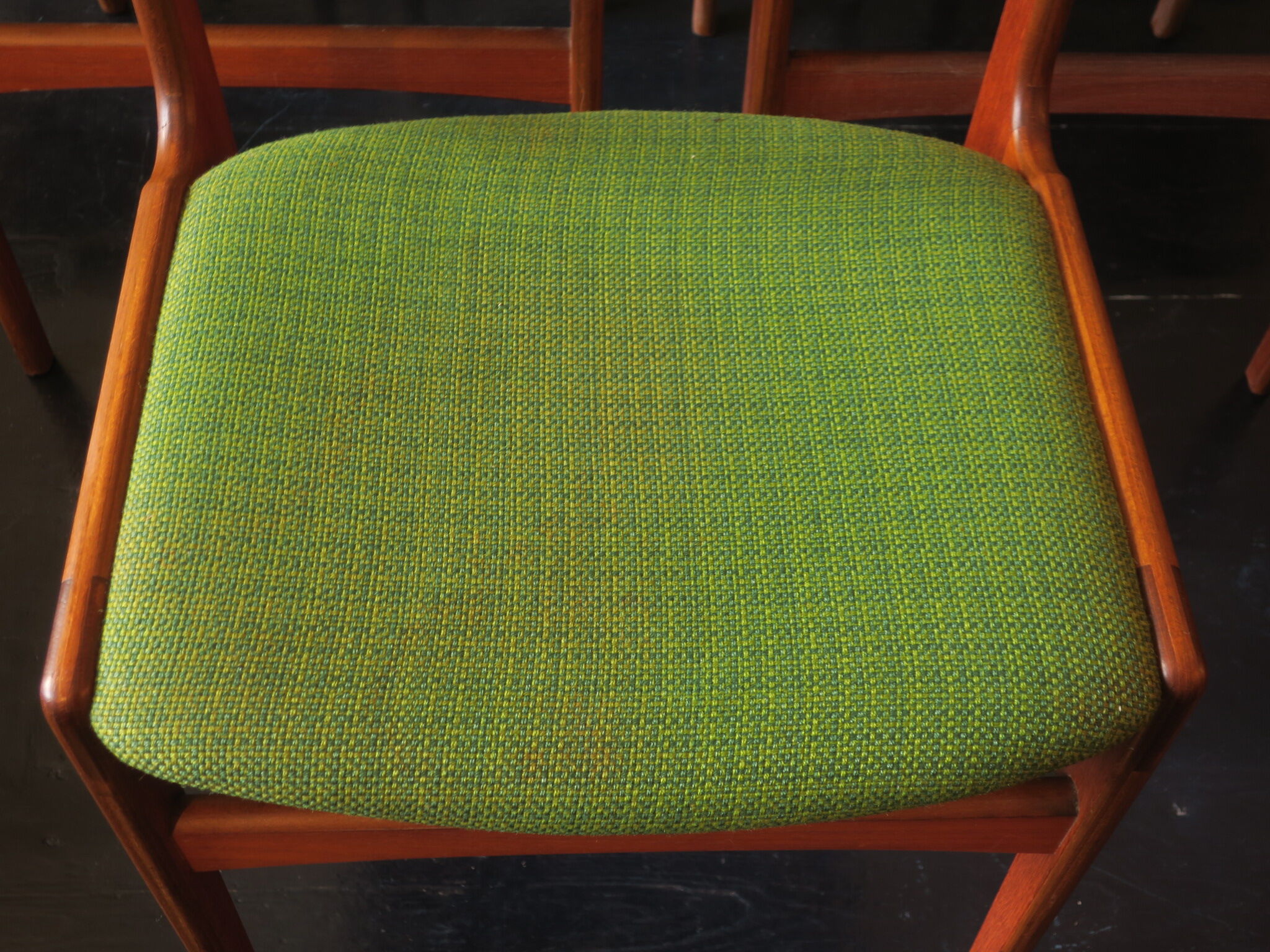Set of 10 danish teak dining chairs by Erik Buch, 1960
