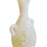 1960s Murano Glass Amphora Vase by La Murrina with Scavo Decoration