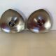 Paire de bougeoirs Celton denmark inox