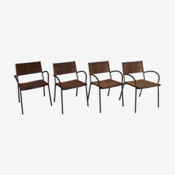 Set of 4 chairs by Tito Agnoli