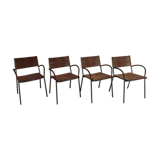 Set of 4 chairs by Tito Agnoli