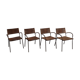 Ensemble de 4 chaises de Tito Agnoli