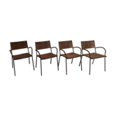Set of 4 chairs by Tito Agnoli