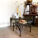 2 coffee tables, rattan sofa tips and smoked glass