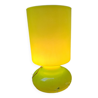 Vintage green opaline lamp