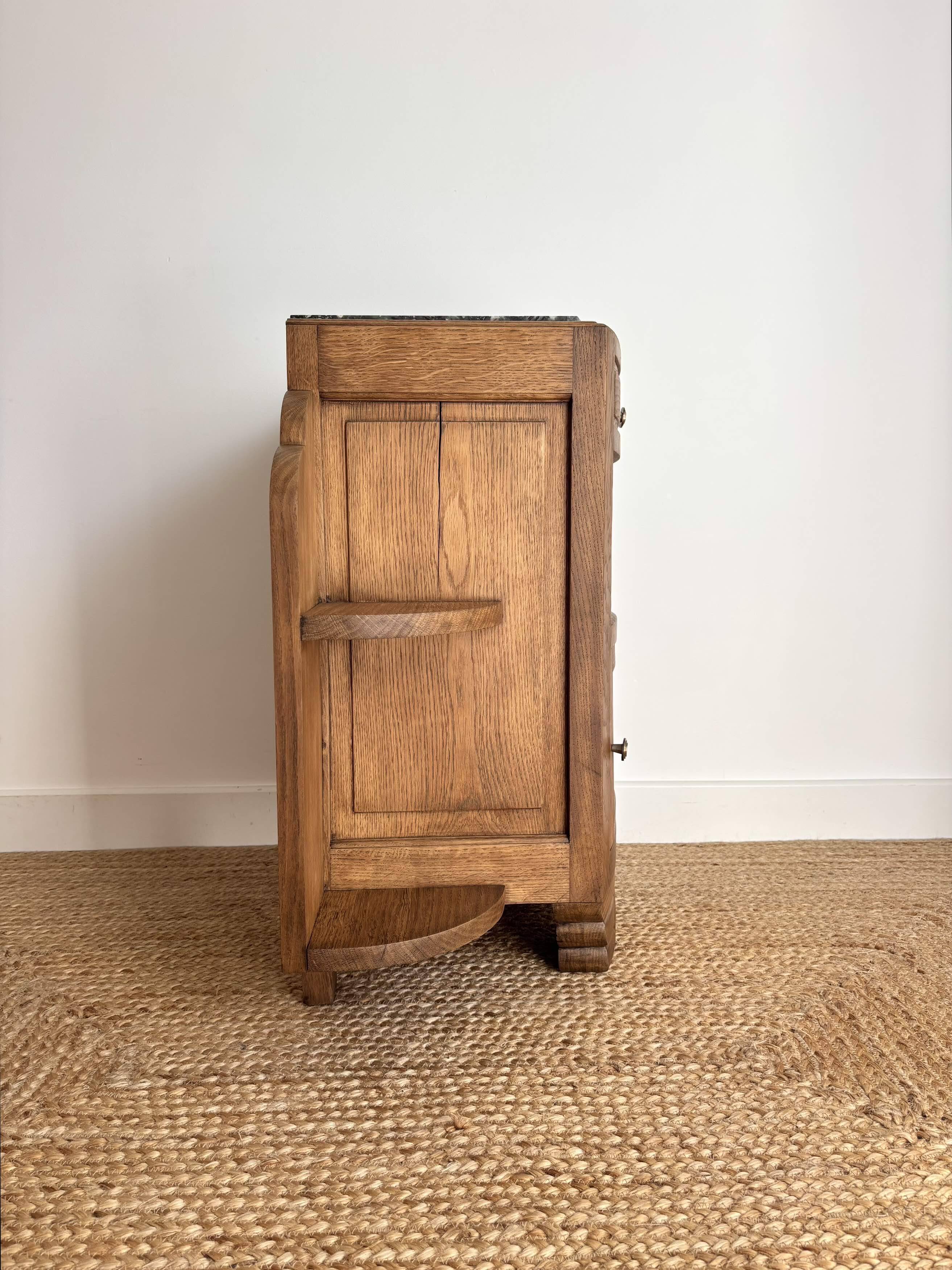 Restored Art Deco bedside table or accent furniture