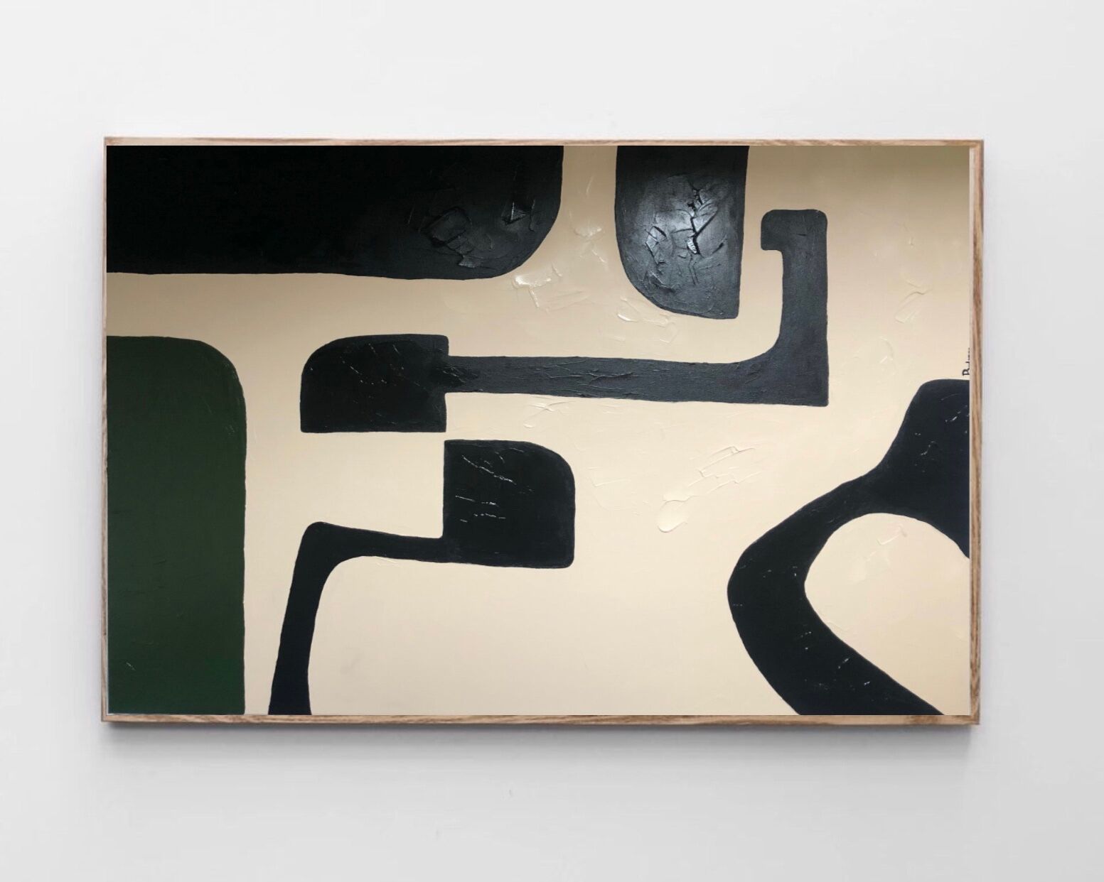 Large acrylic abstract canvas 100x80