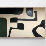 Large acrylic abstract canvas 100x80