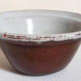 19th century enamelled earthenware salad bowl
