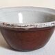 19th century enamelled earthenware salad bowl