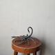 Handcrafted metal scorpion sculpture, curiosity cabinet, arthropod object