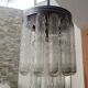 Chandelier and wall lights in Murano glass by Venini 1970s