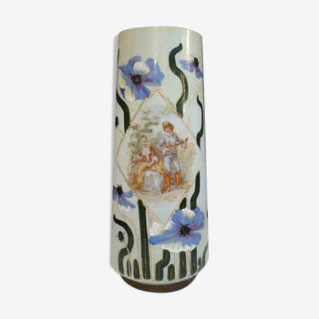 Art Nouveau opaline vase