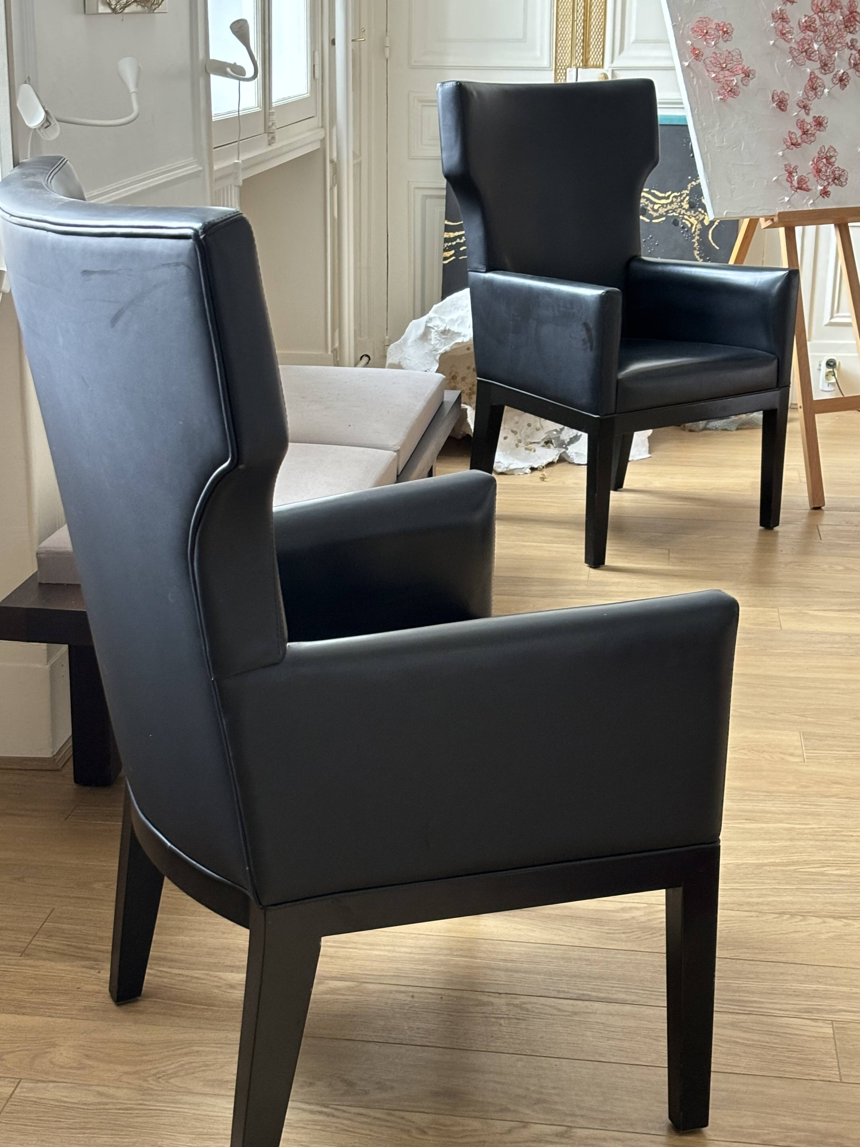 Rare Paire de fauteuils Christian Liaigre