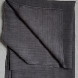 Old hemp tablecloth dyed in dark grey