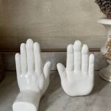 Pair of vintage ceramic hand bookends