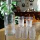 Carafe and its 8 assorted Baccarat crystal glasses