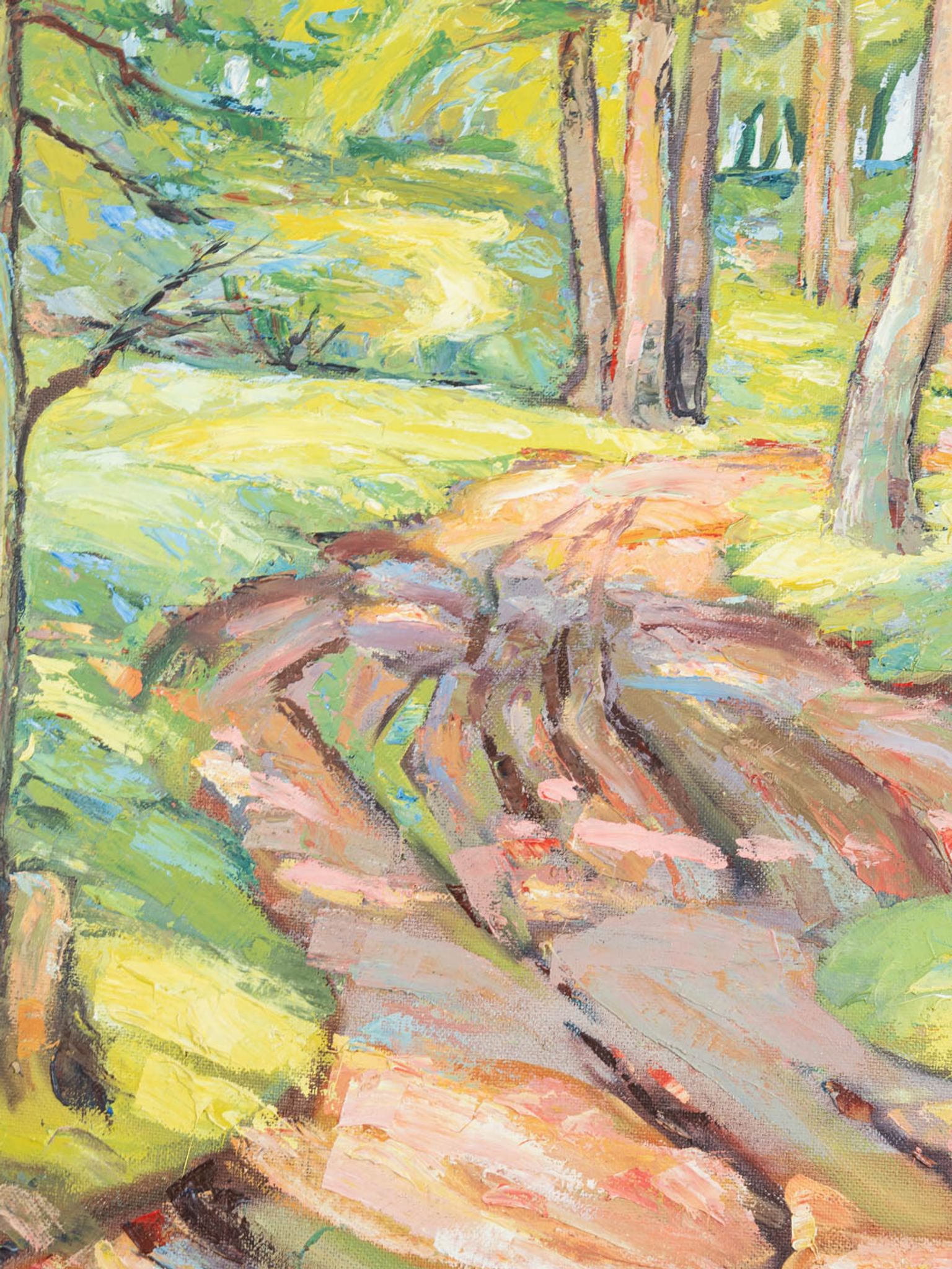 Woodland Walk, Oil on Plate, 124 x 95 cm