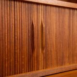 Bookcase secretary by Johannes Sorth for Nexø Møbelfabrik Bornholm, Denmark 1960s