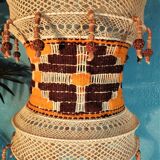 Scandinavian pendant lamp macramé, 1960s