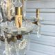 Rare antique brass and crystal cage chandelier with 5 lights from the 20th century - CONDITION OF THE MARKET GAU?