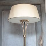 1950s floor lamp published by Maison Arlus, vintage standing lamp.