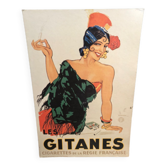 Carton publicitaire Gitanes par l’artiste Dransy