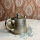 Silver-plated metal teapot or coffee pot with double hallmarks - early 20th century