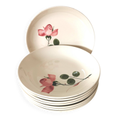 Assiettes creuses, à soupe Villeroy et boch , motif de rose