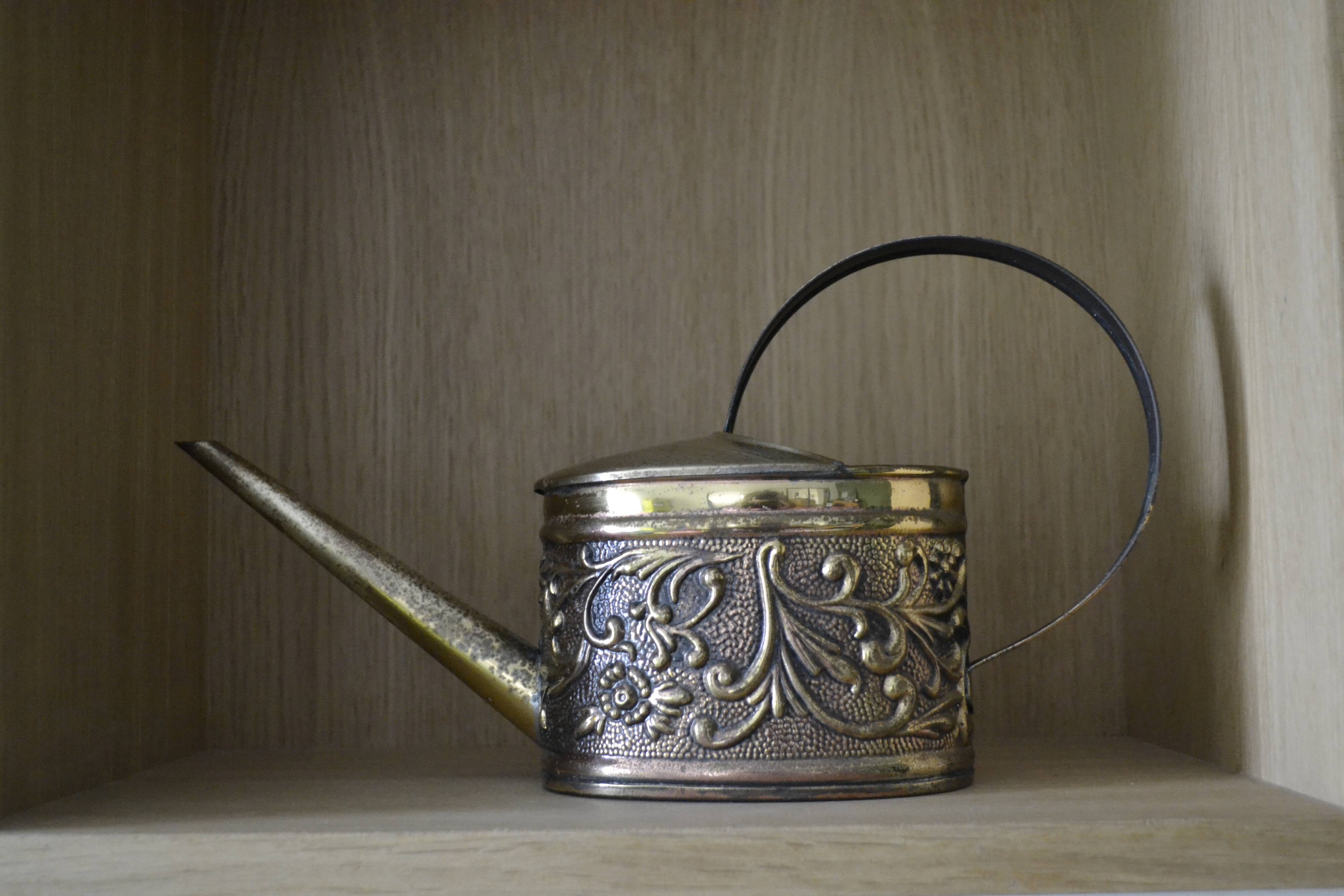 Brass watering can