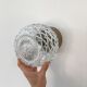 Molded glass wall lamp