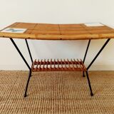 Table basse rotin
