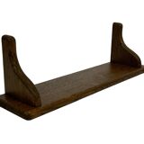 Vintage book shelf wall rack 1970s in wood  - minimalist design