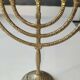 Jewish Menorah/Candlestick with 7 arms. Engraved Jerusalem, signed Wainberg Dim 16x16
