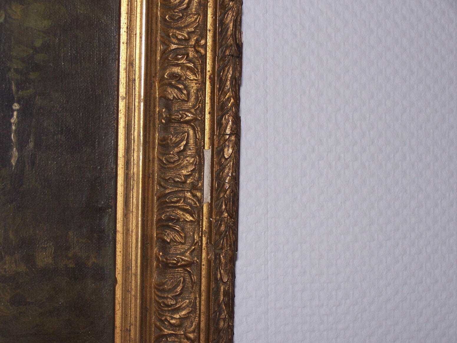 oil on ancient canvas