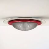 Luci Milano 'Sat 50' Flush Mount Lamp - Futuristic Design New Old Stock 80s