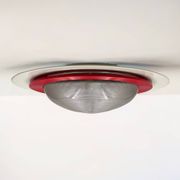 Luci Milano ‘Sat 50’ Flush Mount Lamp - Futuristic Design New Old Stock 80s