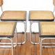 4 Cesca B32 Breuer chairs made in Italy - re-caned seats.