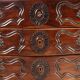 Antique baroque walnut commode, France, 18th century