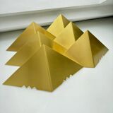 Set of 6 J.T. Kalmar Brass Wall Lamps