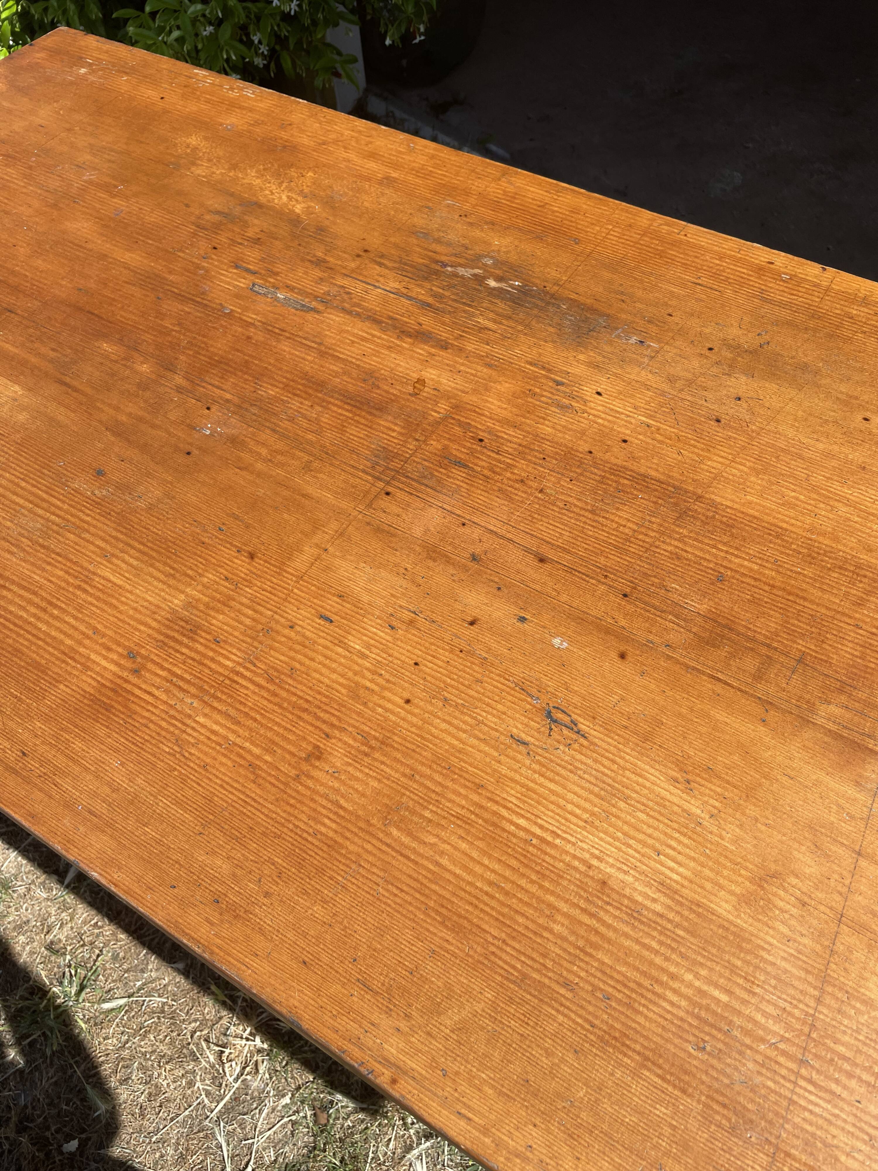 Vintage wooden dining table