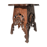 Tabouret sculpté rustique forêt noire