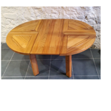 Maison Regain elm dining table from the 70s