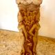 Two ancient Indonesian candlesticks.