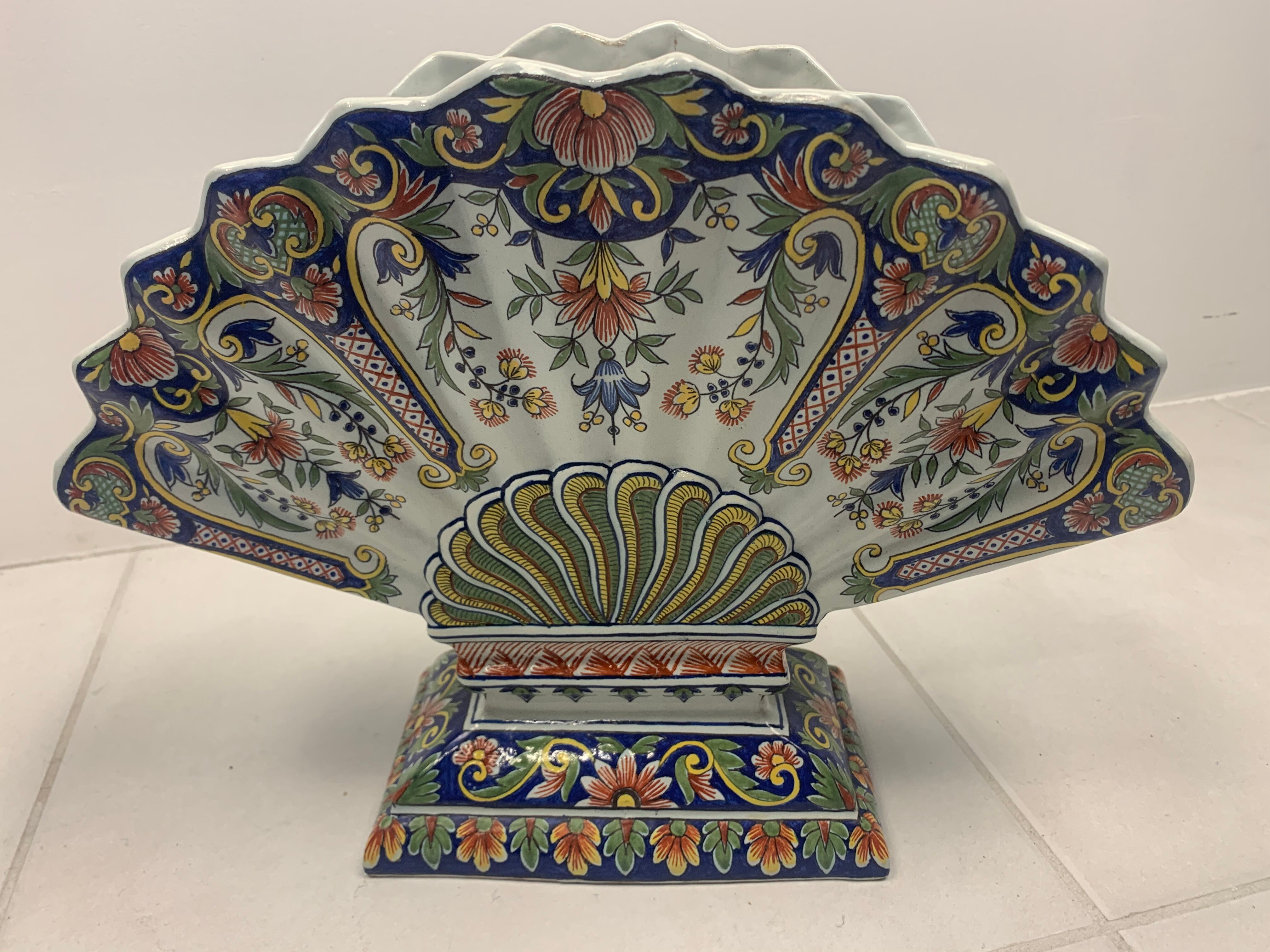Rouen porcelain bouquetière