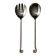 Set of 2 aesthetically designed spiral/twirling salad servers – 18-10 Stainless Steel