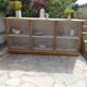 Raw wood craft furniture, pearl gray interior.
